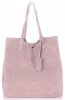 Kožené kabelka shopper bag Vittoria Gotti pudrová růžová V205454